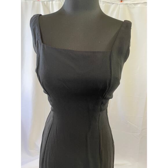 1950s Audrey Hepburn Style Little Black Cocktail Dress – Size 2 - Picture 4 of 16